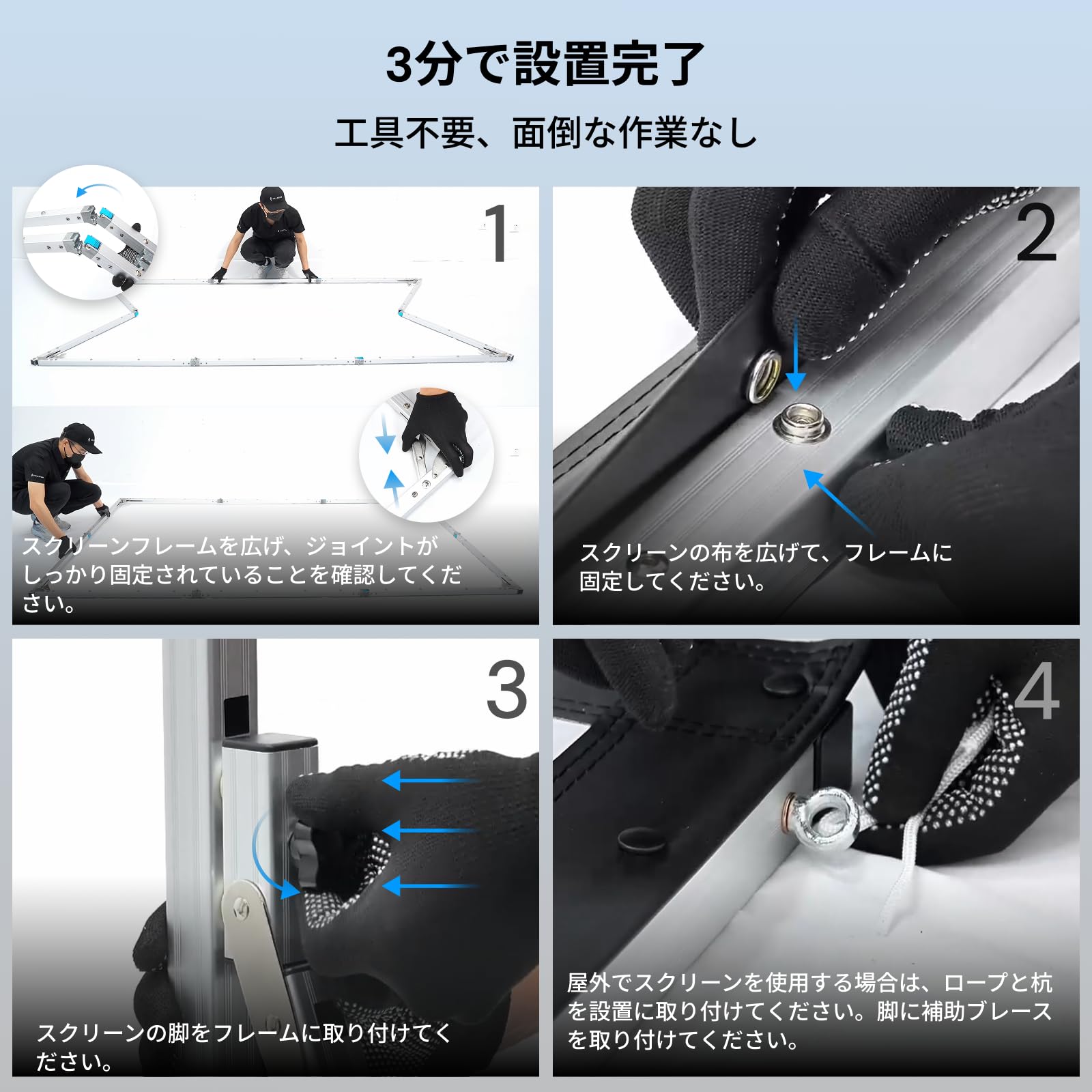Amazon | Valerion 120” 屋外キャンプ用ポータブル折りたたみマット